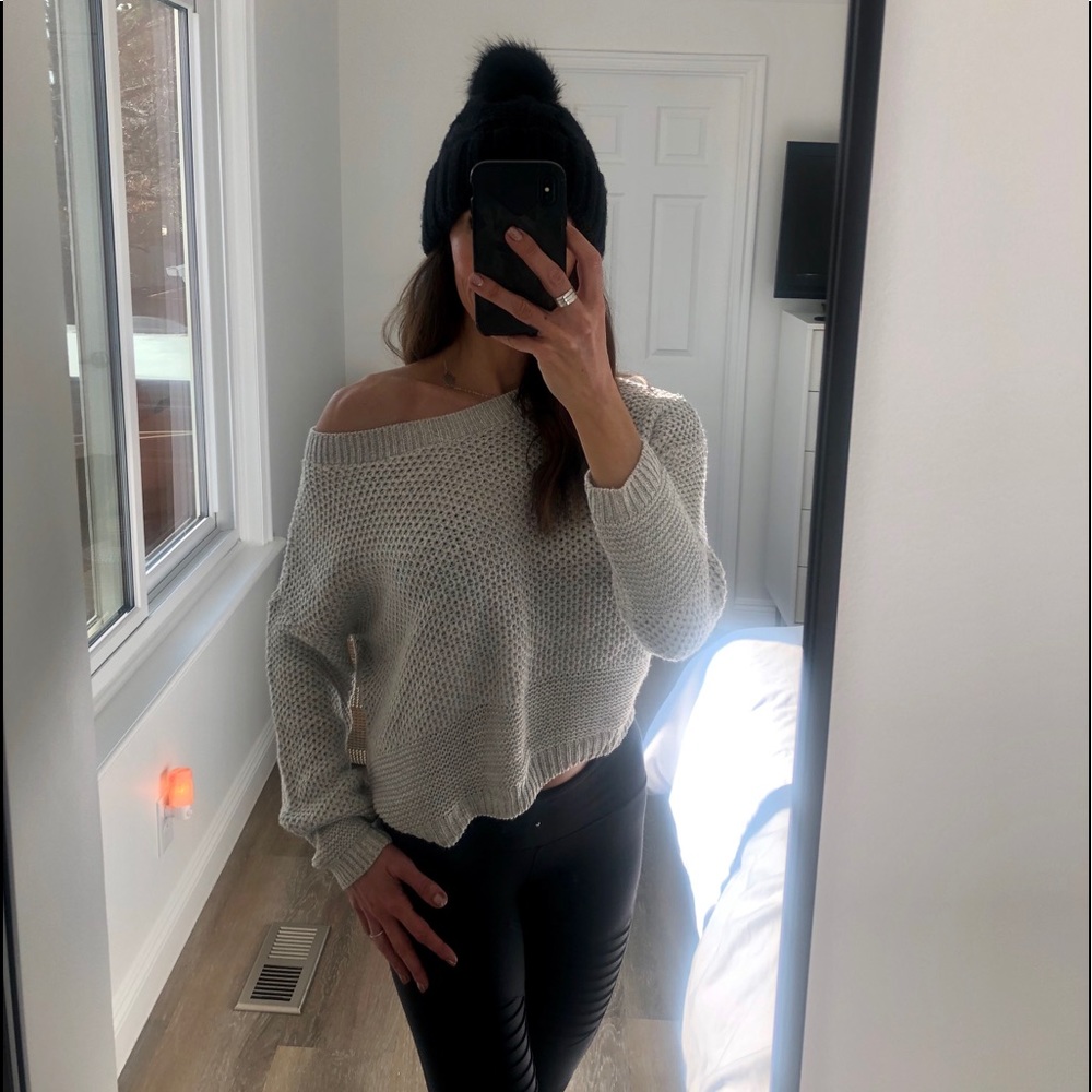 Express Lace up Back Sweater